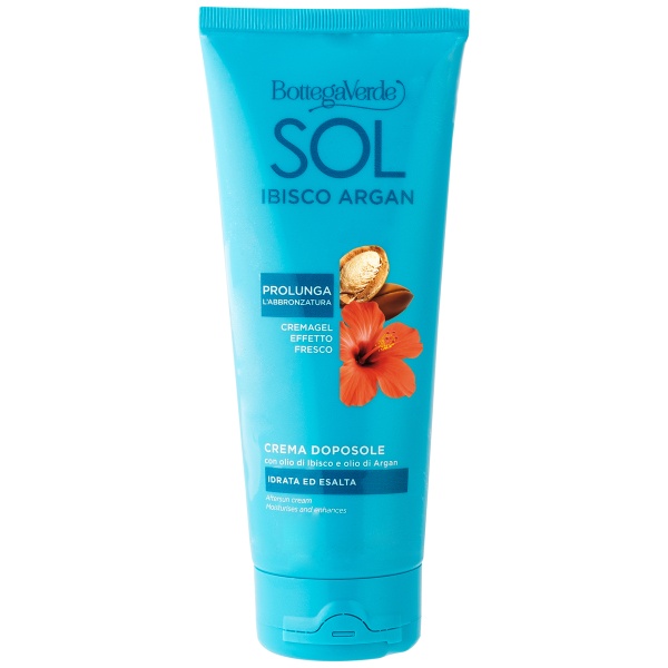 Crema de corp hidratanta, dupa plaja cu ulei de Hibiscus si ulei de Argan - Sol Ibisco Argan, 200 ML