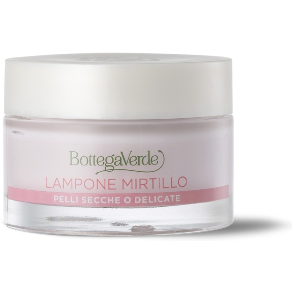 Crema hidratanta si nutritiva pentru tenul uscat si sensibil, cu extract de zmeura si afine - Estratti di Bellezza, 50 ML - Img 2