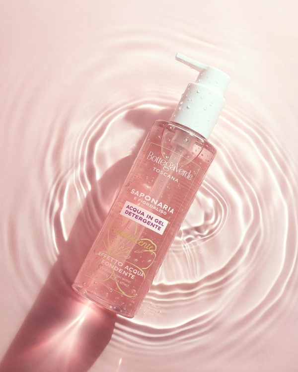 Gel-Apa de curatare pentru fata cu saponaria de origine toscana si albastrele - Saponaria, 200 ML - Img 2