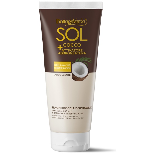 Gel de dus dupa soare pentru intensificarea bronzului, cu lapte de cocos, 200 ML