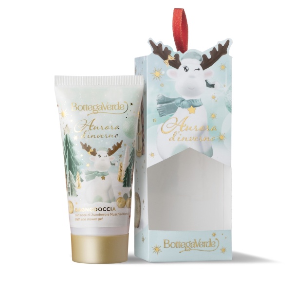 Gel de dus, mini, hidratant cu mosc alb si zahar - Aurora D'inverno, 50 ML - Img 2