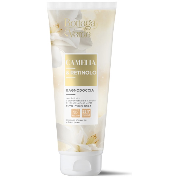 Gel de dus parfumat cu retinol si camelia, Camelia e Retinolo, 200 ML