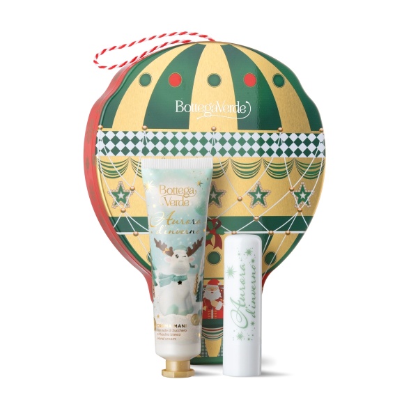 Set cadou Craciun, hidratare intensa, pentru buze si maini - Aurora D'inverno, 30 ML, 4 ML - Img 1
