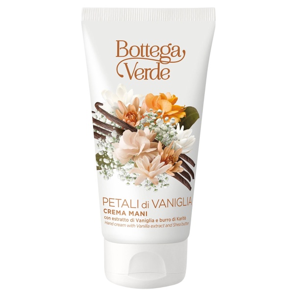 Crema pentru maini, hidratanta, cu extract de vanilie si unt de shea - Petali di Vaniglia, 75 ML
