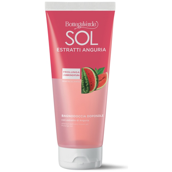 Gel de dus, dupa plaja, revigorant cu extract de pepene verde, Sol Estratti, 200 ML