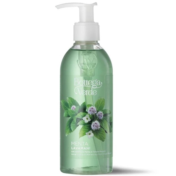 Sapun lichid revigorant cu extract de menta si busuioc - Menta, 250 ML