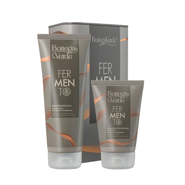 Set cadou barbati, ingrijire corp si barba - Fermento, 200 ML, 75 ML