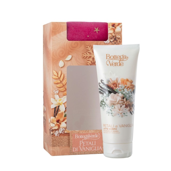 Set cadou Craciun, lapte de corp cu petale de vanilie - Petali di Vaniglia, 200 ML - Img 2