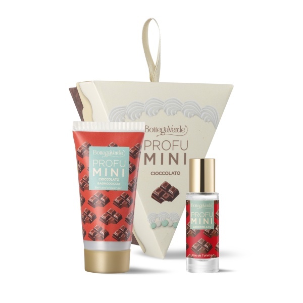 Set cadou, parfumare corp, cu aroma de ciocolata