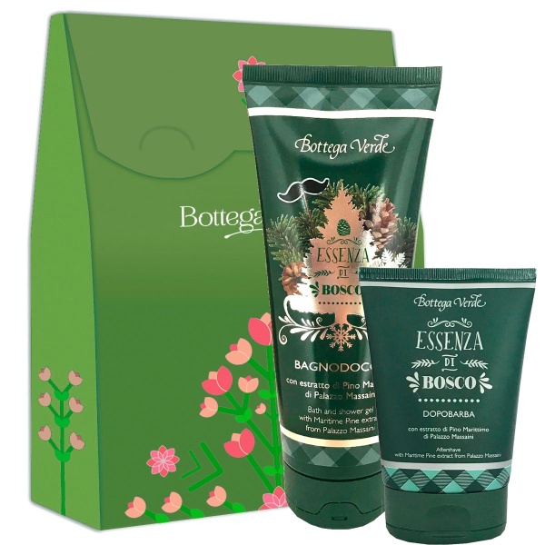 Set ingrijire barbati cu extract de lemn de pin, 200 ML + 75 ML