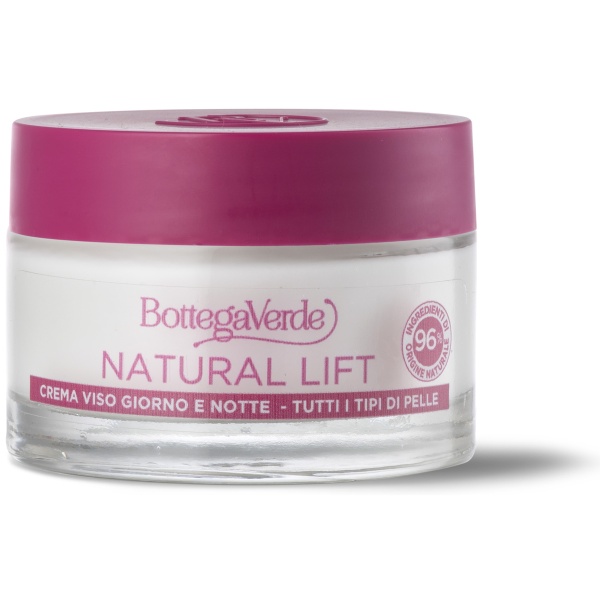 Crema antirid de zi si de noapte pentru primele riduri cu efect de netezire cu Filmexel, Pluridefence si extract flori de cires - Natural Lift, 50 ML - Img 3