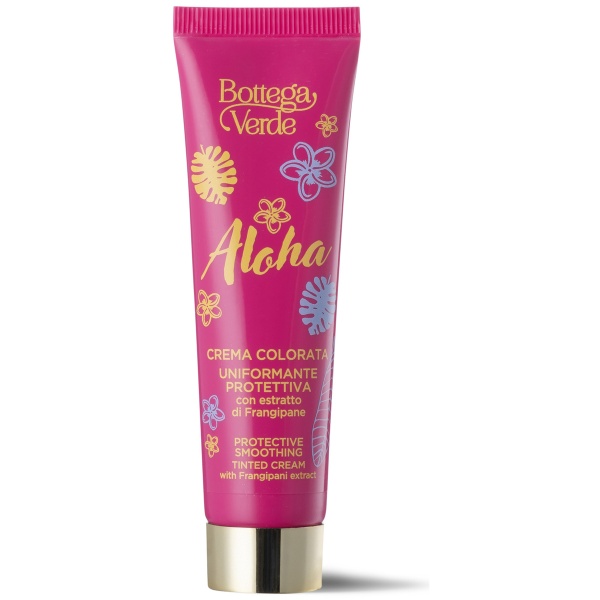 Crema colorata uniformizanta si iluminanta, cu ulei de monoi, bej deschis - Aloha, 25 ML