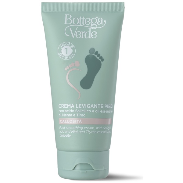 Crema pentru netezirea picioarelor, cu acid salicilic si uleiuri esentiale de menta si cimbru - Speciale Piedi, 75 ML