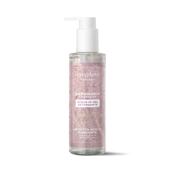 Gel-Apa de curatare pentru fata cu saponaria de origine toscana si albastrele - Saponaria, 200 ML