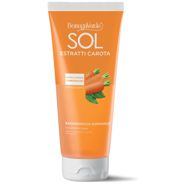 Gel de dus dupa plaja, revigorant cu extract de morcov, Sol Estratti, 200 ML