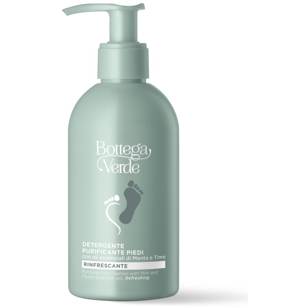 Sapun purificator pentru picioare cu uleiuri esentiale de Menta si Cimbru - Speciale Piedi, 200 ML