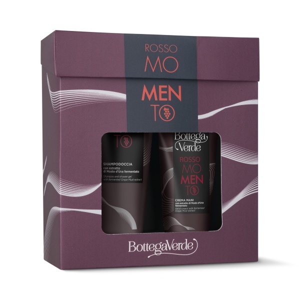 Set cadou barbati, ingrijire corp - Rosso momento, 200 ML, 75 ML