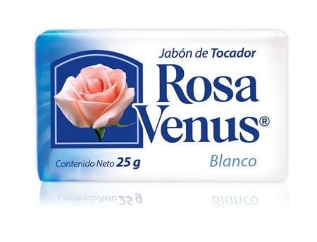 Rosa Venus blanco / Charola con 100 piezas de 25g