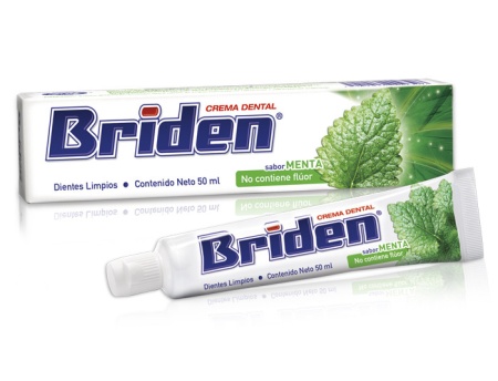 Briden crema dental SIN FLÚOR / Caja con 10 piezas de 50ml - Img 1
