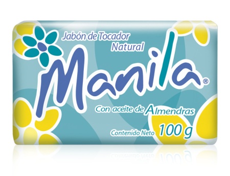 Manila con aceite de almendras / Caja con 20 paquetes con 3 piezas de 100g (60 piezas)
