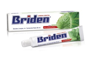 Briden crema dental SIN FLÚOR / Caja con 50 piezas de 50 ml