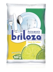 Briloza lavatrastes en polvo / Caja con 20 bolsas de 500 g