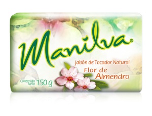 Manilva jabón natural / Caja con 40 piezas de 150g