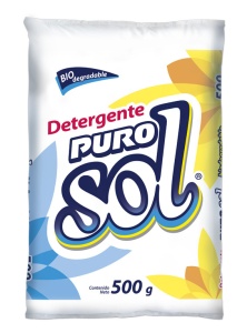 Puro Sol detergente en polvo / Caja con 20 bolsas de 500 g