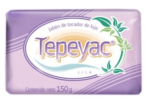 Tepeyac lila jabón de tocador de lujo / Caja con 40 piezas de 150g