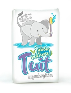 Tuit jabón natural / Charola con 16 piezas de 100g