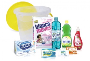 Cubeta con productos seleccionados / 8 productos