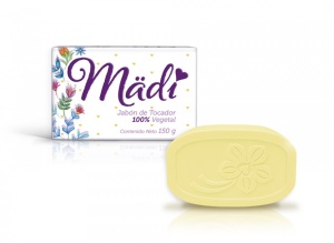 Mädi jabón de Tocador 100% Vegetal / Caja con 40 piezas de 150g