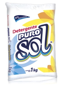 Puro Sol detergente en polvo / Caja con 10 bolsas de 1 kg