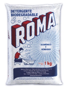 Roma detergente en polvo / Caja con 10 bolsas de 1 kg