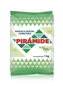 Pirámide Manteca Vegetal Comestible / 12 bolsas de 1 kg