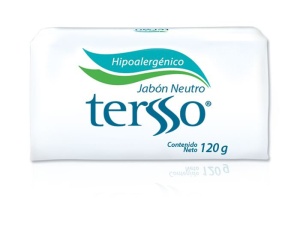 Tersso jabón neutro / Caja con 50 piezas de 120g