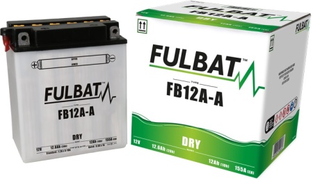 Baterie conventionala FULBAT FB12A-A (YB12A-A) include electrolit - Img 2