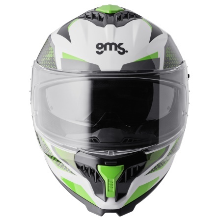 Casca integrala GMS GELERO ZG12701 white-green-grey L - Img 2