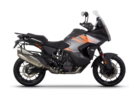 Complete set of black aluminum cases SHAD TERRA, 48L topcase + 36L side left case / 47L side right case, including mounting kit and plate SHAD KTM Super Adventure 1290 (R, S) - Img 19