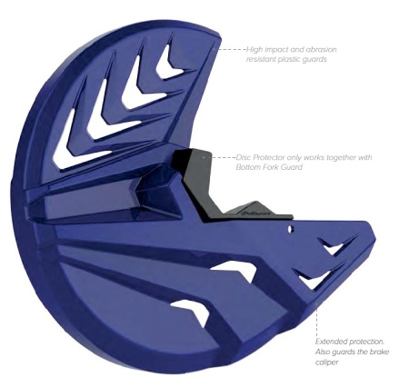 Disc &amp; bottom fork protector POLISPORT PERFORMANCE 8151500001 black/black - Img 2