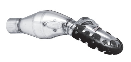 Exhaust head pipe guard POLISPORT ARMADILLO 8483800001 lung Negru - Img 2