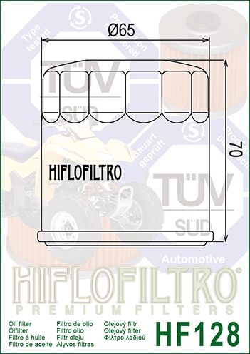 Filtru de ulei HIFLOFILTRO HF128 - Img 2