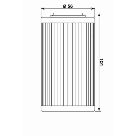 Filtru de ulei MIW BU10004 (alt. HF564) - Img 2