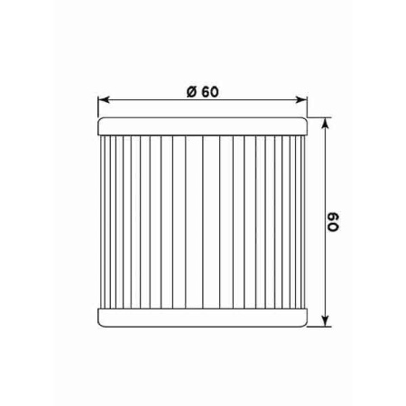 Filtru de ulei MIW HY19001 (alt. HF681) - Img 2