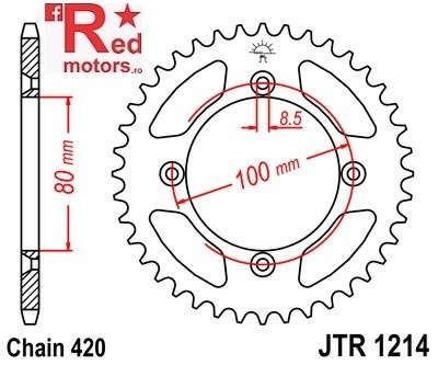 Foaie/pinion spate JTR1214.45 420 cu 45 de dinti