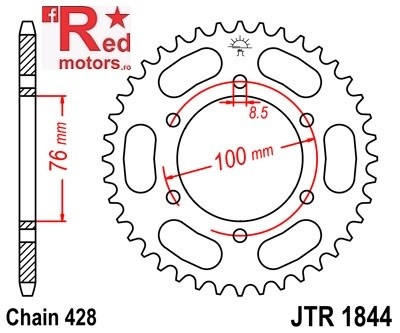 Foaie/pinion spate JTR1844.42 428 cu 42 de dinti