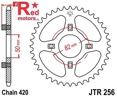 Foaie/pinion spate JTR256.31 420 cu 31 de dinti pentru Honda CB 50, AJS DD 50 E-2 Regal Raptor