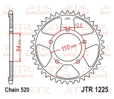 Foaie spate JT JTR 1225-41 41T, 520 - Img 2