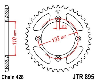 Foaie spate JT JTR 895-49 49T, 428 - Img 2