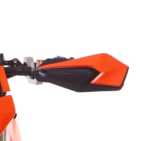 Handguard POLISPORT S-DUAL 8308900001 with mounting system alb/negru - Img 3